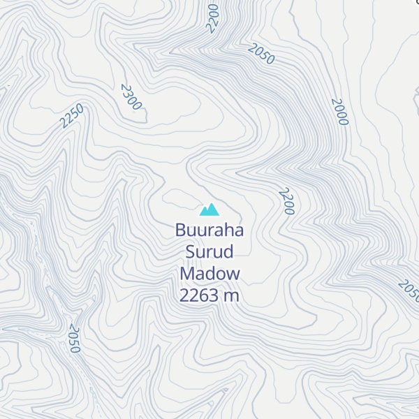 Map of Buuraha Surud Madow