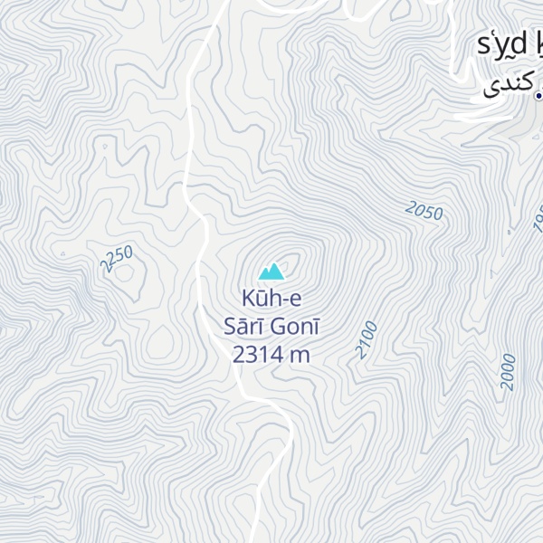 Map of Kūh-e Sārī Gonī
