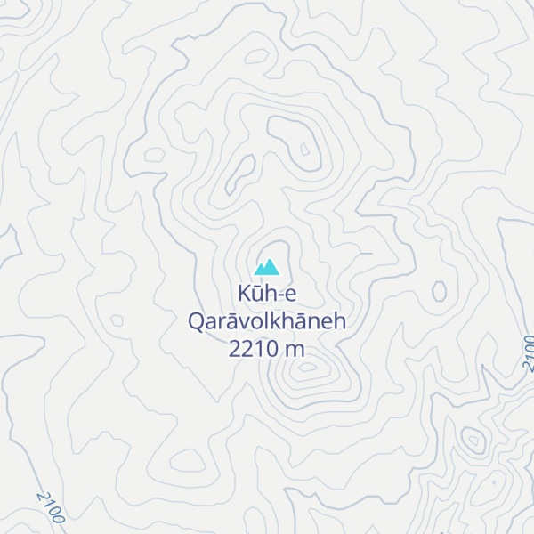 Map of Kūh-e Qarāvolkhāneh