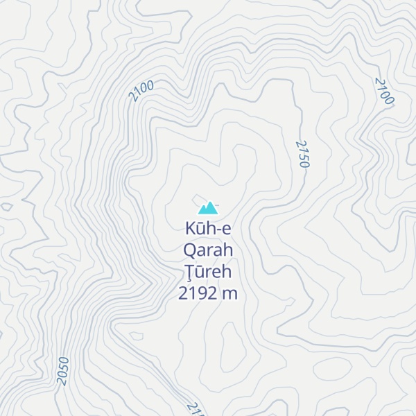 Map of Kūh-e Qarah Ţūreh