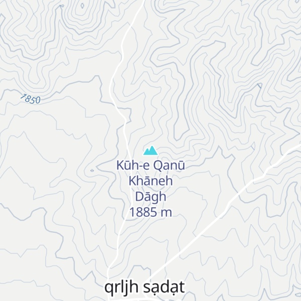 Map of Kūh-e Qanū Khāneh Dāgh