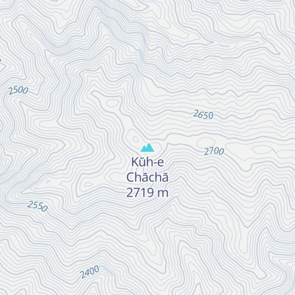 Map of Kūh-e Chāchā