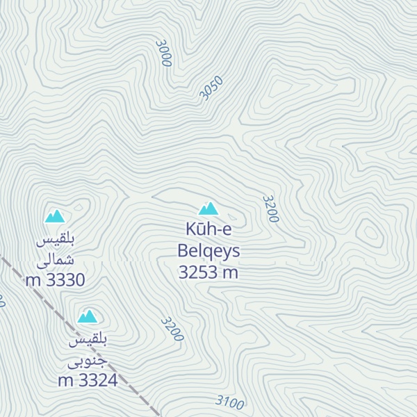 Map of Kūh-e Belqeys