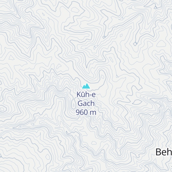 Map of Kūh-e Gach
