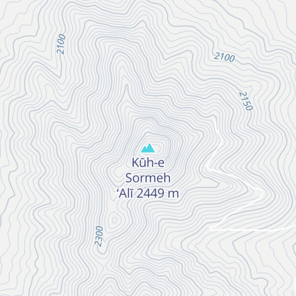 Map of Kūh-e Sormeh ‘Alī