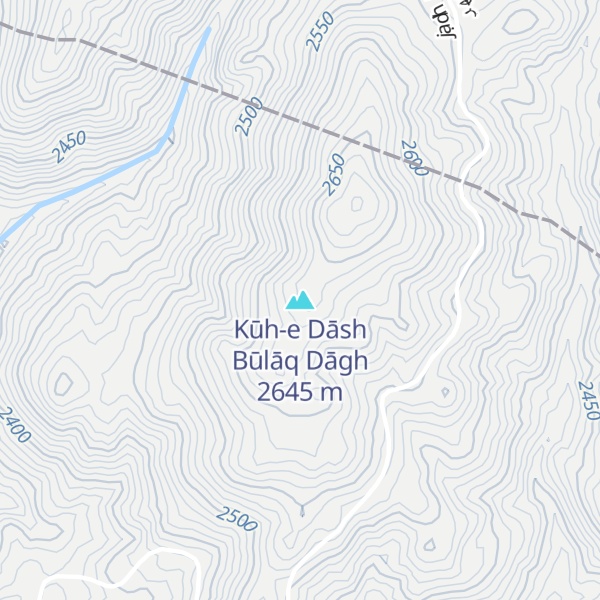 Map of Kūh-e Dāsh Būlāq Dāgh