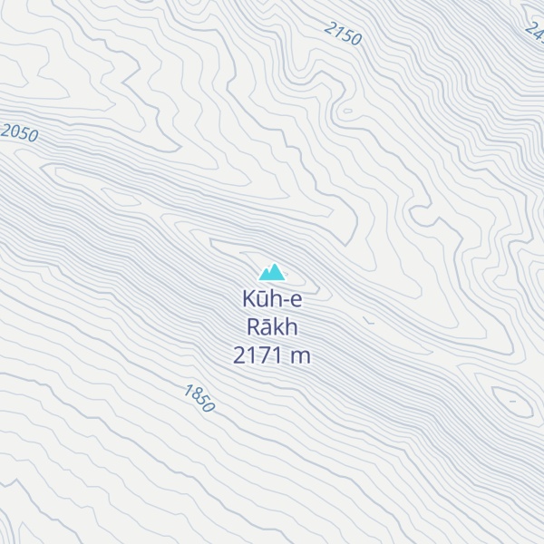 Map of Kūh-e Rākh