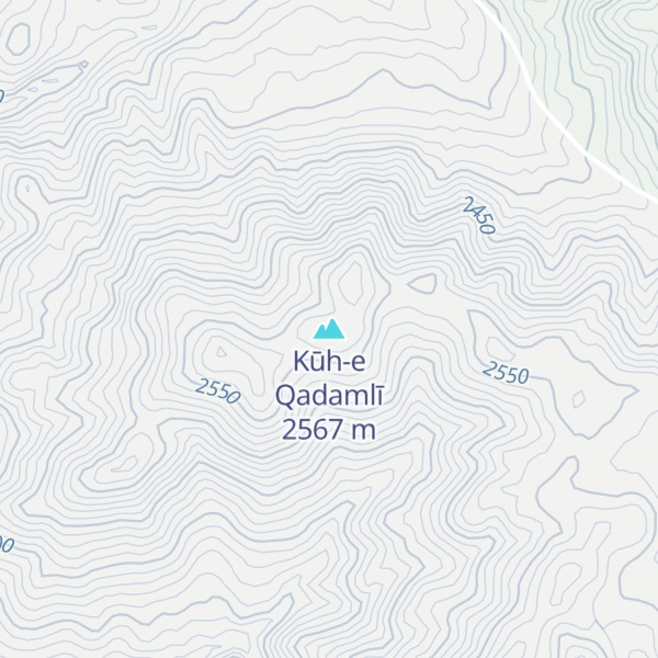 Map of Kūh-e Qadamlī