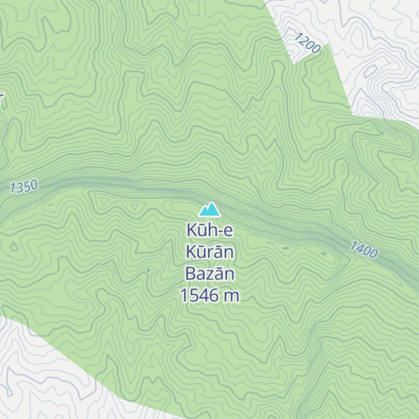 Map of Kūh-e Kūrān Bazān