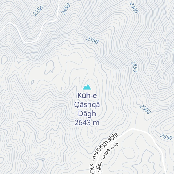 Map of Kūh-e Qāshqā Dāgh