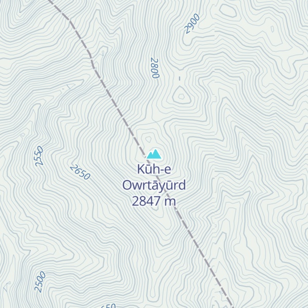 Map of Kūh-e Owrtāyūrd