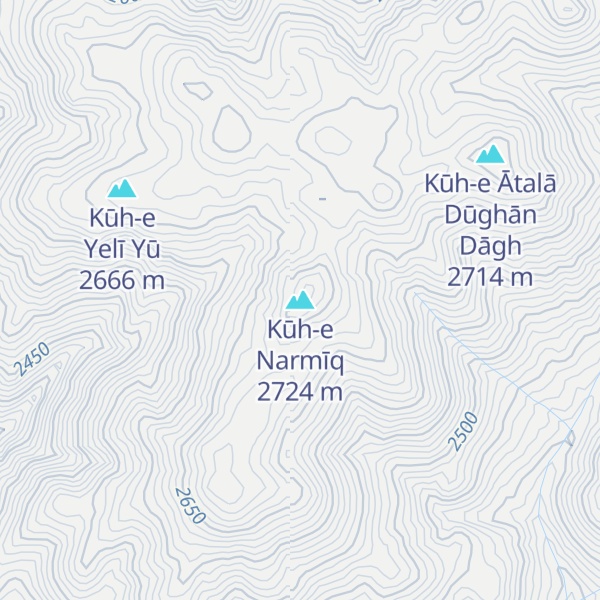 Map of Kūh-e Narmīq