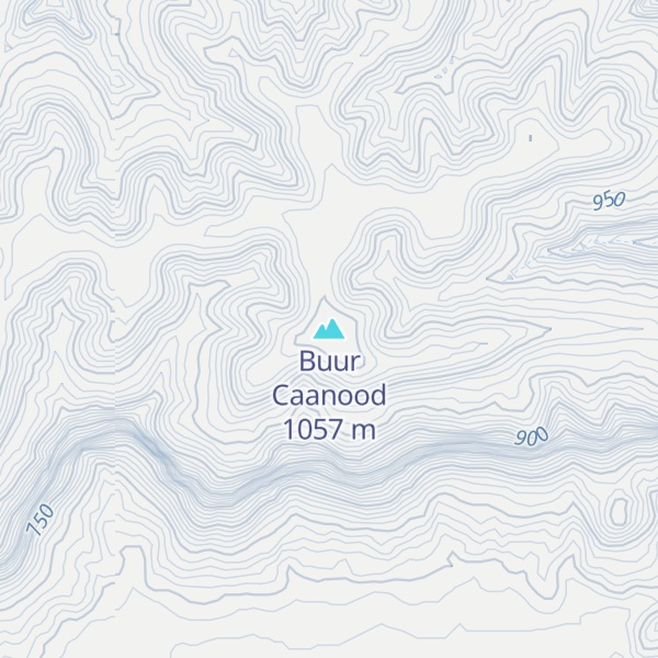 Map of Buur Caanood