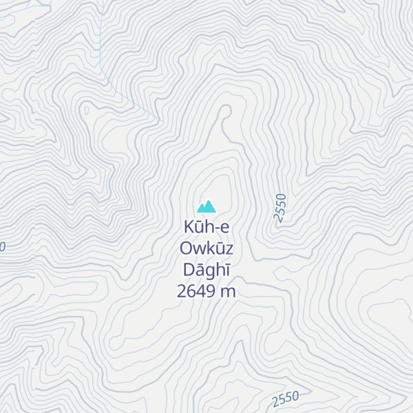 Map of Kūh-e Owkūz Dāghī