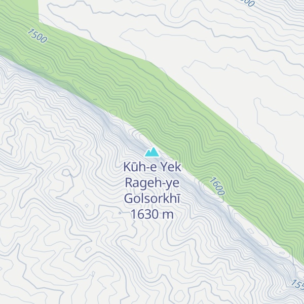 Map of Kūh-e Yek Rageh-ye Golsorkhī