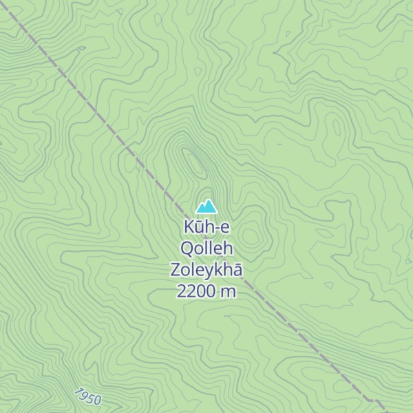 Map of Kūh-e Qolleh Zoleykhā