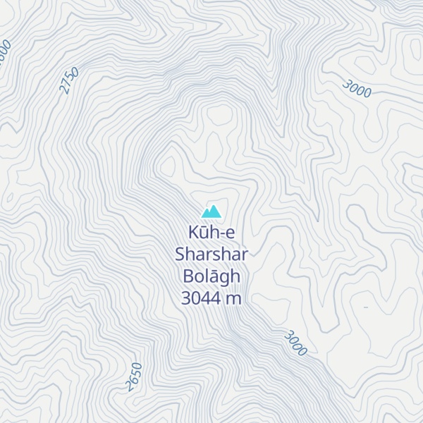 Map of Kūh-e Sharshar Bolāgh