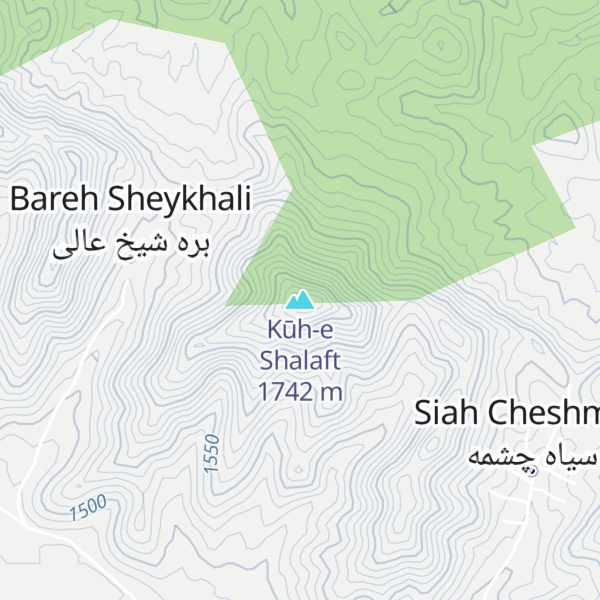 Map of Kūh-e Shalaft