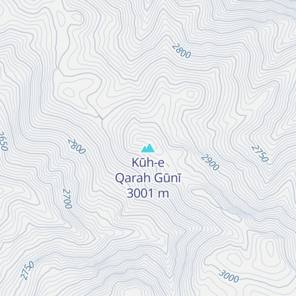 Map of Kūh-e Qarah Gūnī