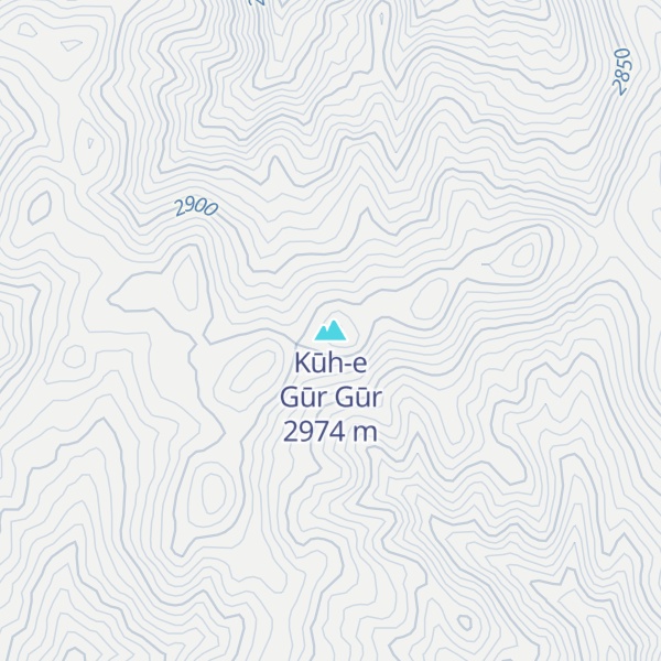 Map of Kūh-e Gūr Gūr