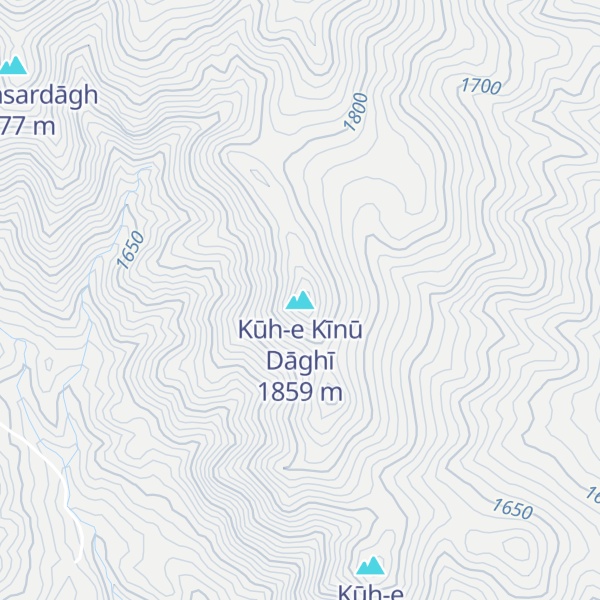Map of Kūh-e Kīnū Dāghī