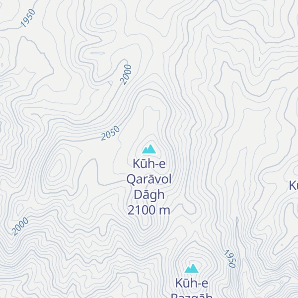 Map of Kūh-e Qarāvol Dāgh