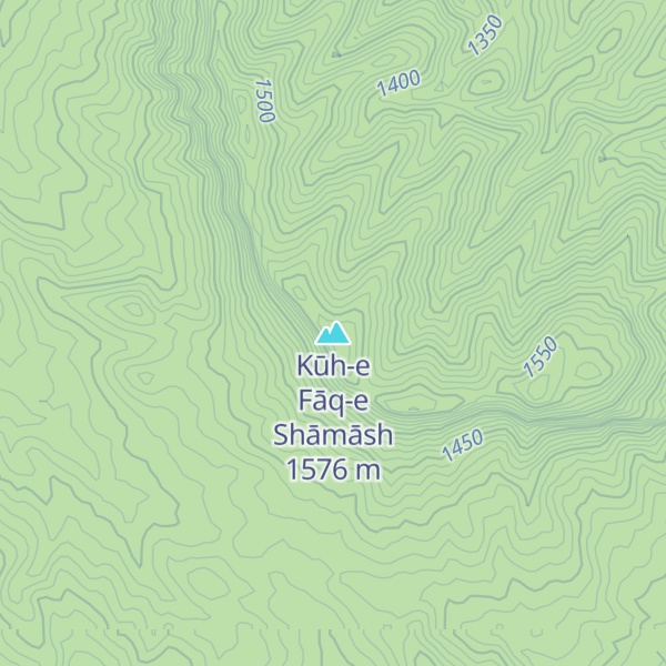 Map of Kūh-e Fāq-e Shāmāsh