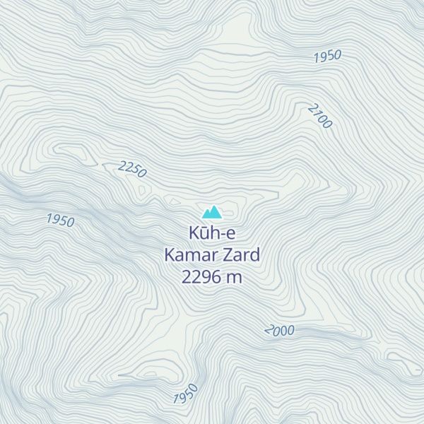 Map of Kūh-e Kamar Zard