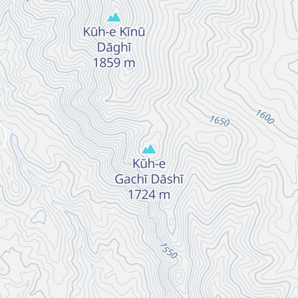 Map of Kūh-e Gachī Dāshī