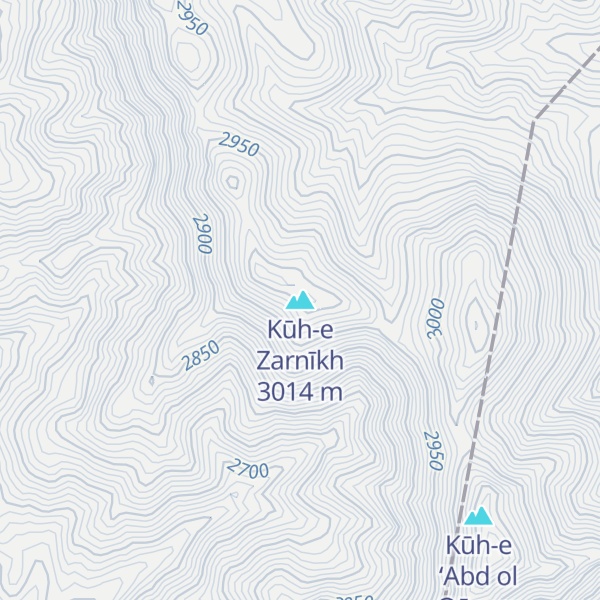 Map of Kūh-e Zarnīkh