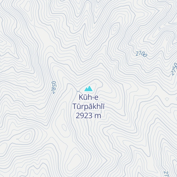 Map of Kūh-e Tūrpākhlī