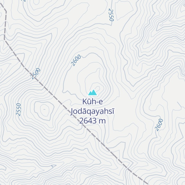 Map of Kūh-e Jodāqayahsī