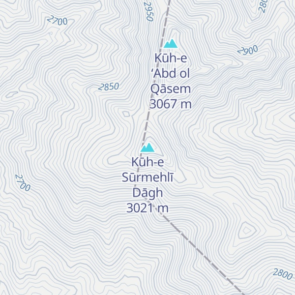 Map of Kūh-e Sūrmehlī Dāgh