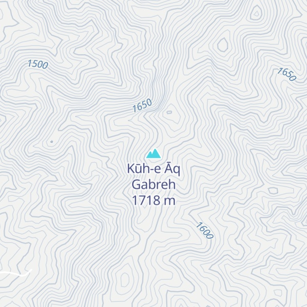 Map of Kūh-e Āq Gabreh