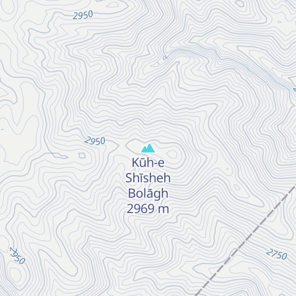 Map of Kūh-e Shīsheh Bolāgh