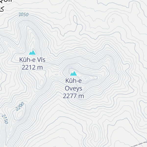 Map of Kūh-e Oveys