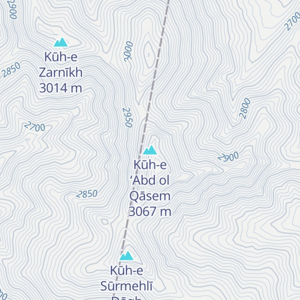 Map of Kūh-e ‘Abd ol Qāsem