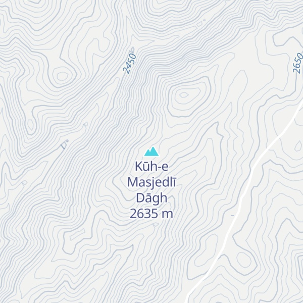 Map of Kūh-e Masjedlī Dāgh