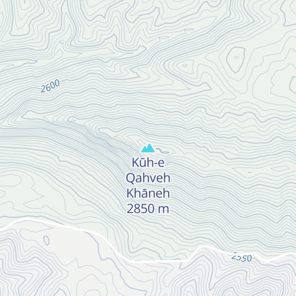 Map of Kūh-e Qahveh Khāneh