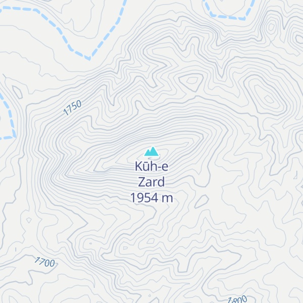 Map of Kūh-e Zard