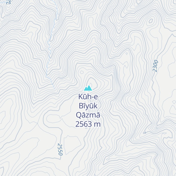 Map of Kūh-e Bīyūk Qāzmā