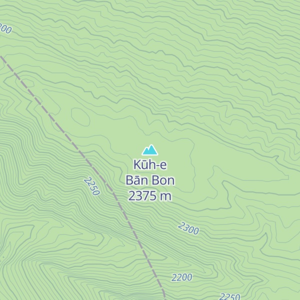 Map of Kūh-e Bān Bon