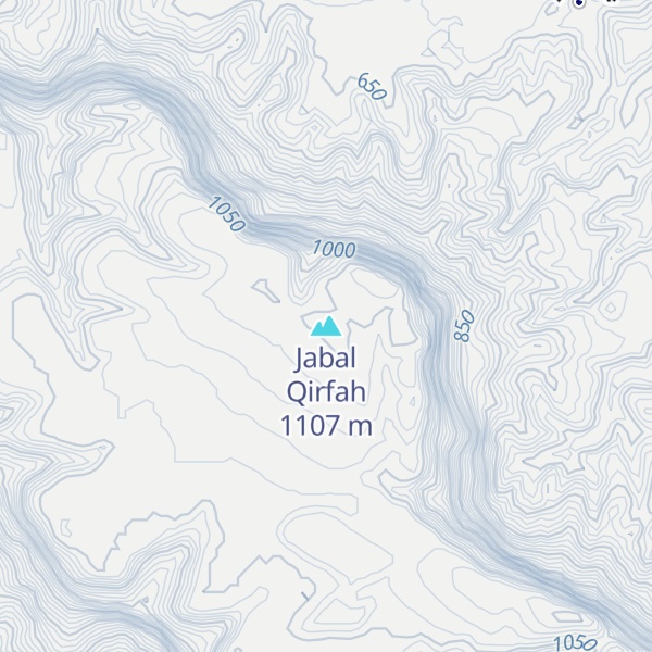 Map of Jabal Qirfah
