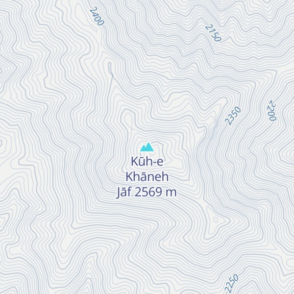 Map of Kūh-e Khāneh Jāf