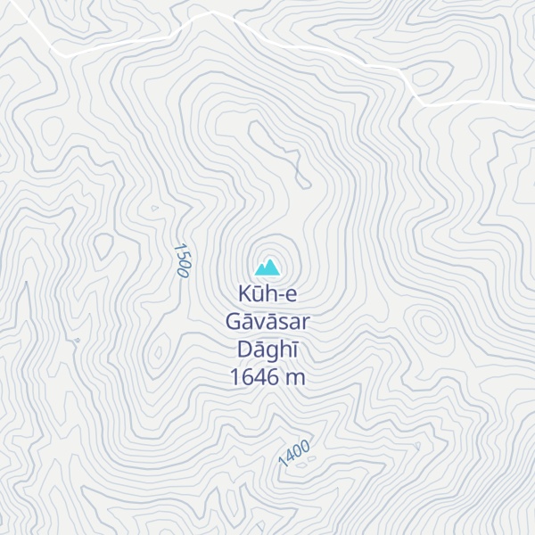 Map of Kūh-e Gāvāsar Dāghī