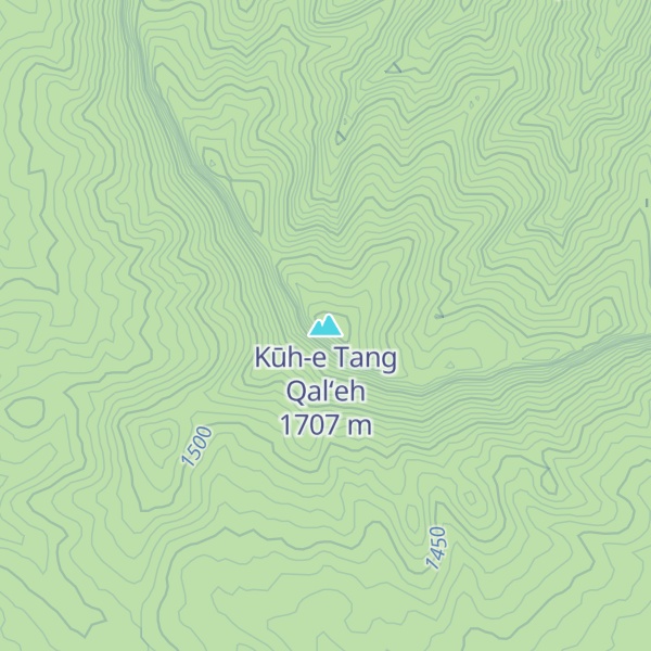 Map of Kūh-e Tang Qal‘eh