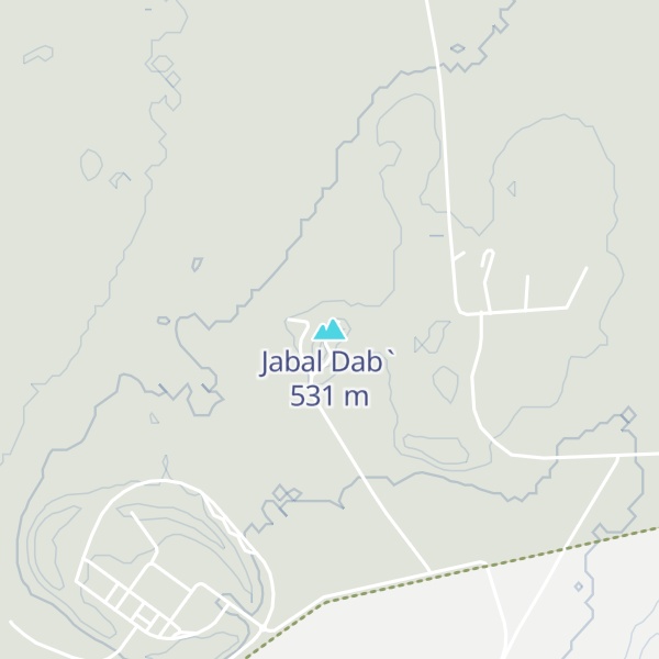Map of Jabal Dab`