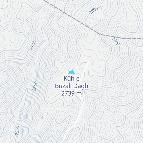 Map of Kūh-e Būzalī Dāgh