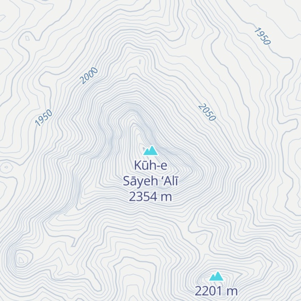 Map of Kūh-e Sāyeh ‘Alī