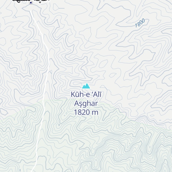 Map of Kūh-e ‘Alī Aşghar